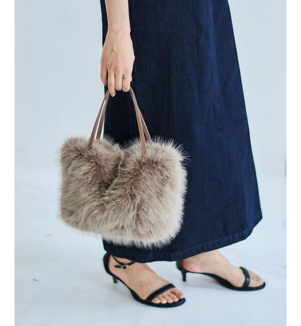  「《ランキング1位》フェイクファー2WAYバッグ」|ハンドバッグ|