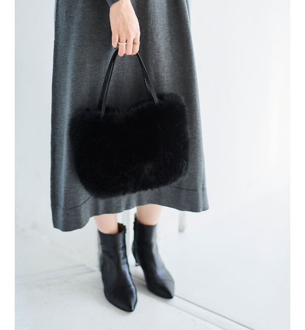  「《ランキング1位》フェイクファー2WAYバッグ」|ハンドバッグ|