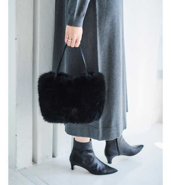  「《ランキング1位》フェイクファー2WAYバッグ」|ハンドバッグ|