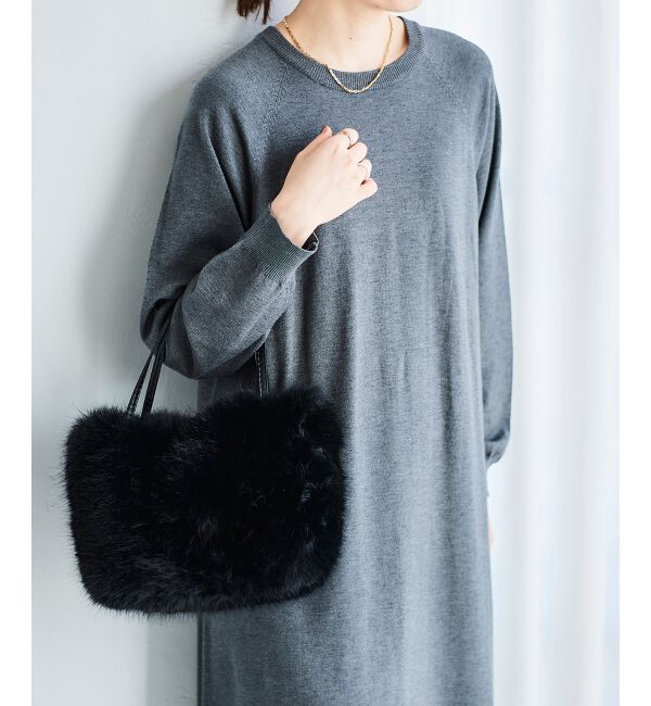  「《ランキング1位》フェイクファー2WAYバッグ」|ハンドバッグ|