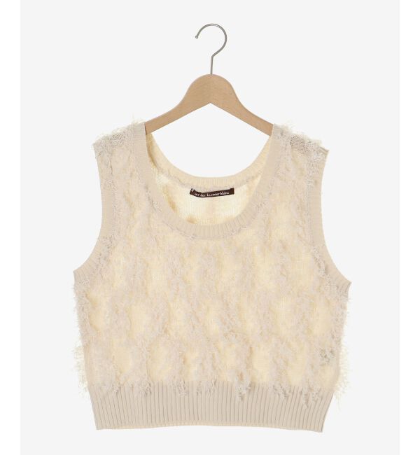  「《WEB・一部店舗限定》ALリボンヤーンベスト」|ベスト・ジレ|