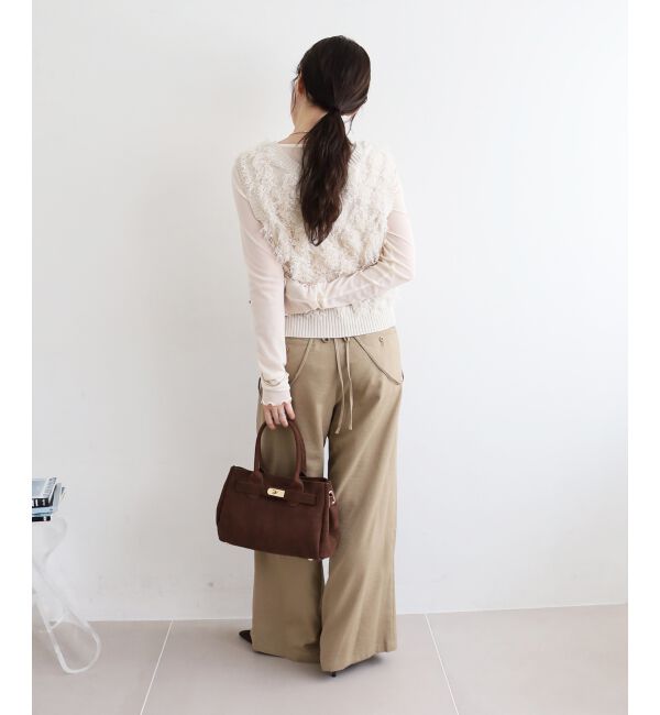  「《WEB・一部店舗限定》ALリボンヤーンベスト」|ベスト・ジレ|