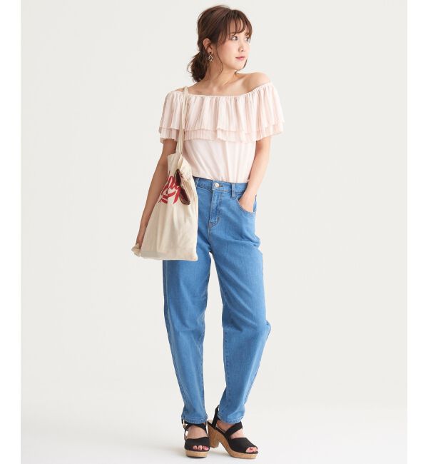 MAJESTICLEGON「Sゆるボーイフレンドパンツ」|デニム|