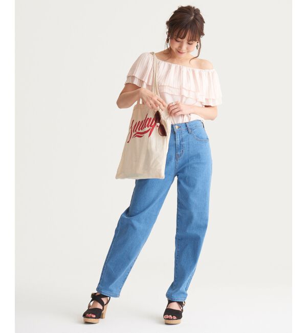 MAJESTICLEGON「Sゆるボーイフレンドパンツ」|デニム|