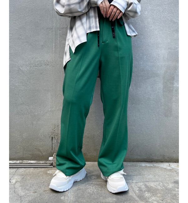 MAJESTICLEGON「リラックスカラーパンツ」|スラックス|