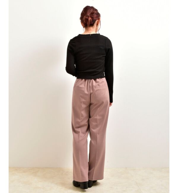 MAJESTICLEGON「リラックスカラーパンツ」|スラックス|