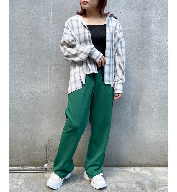 MAJESTICLEGON「リラックスカラーパンツ」|スラックス|