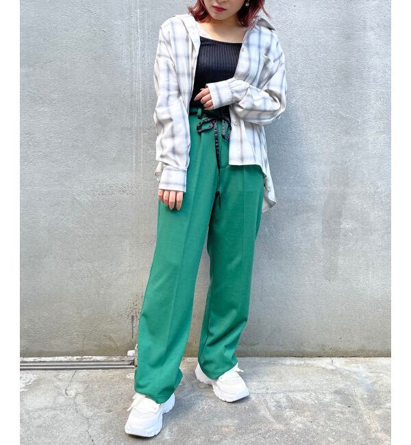 MAJESTICLEGON「リラックスカラーパンツ」|スラックス|
