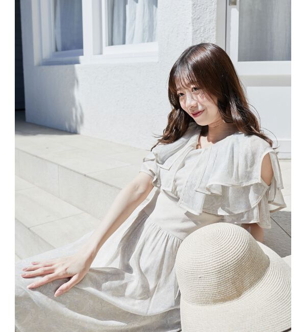  「ダブルカラーコルセットワンピース」|ワンピース|