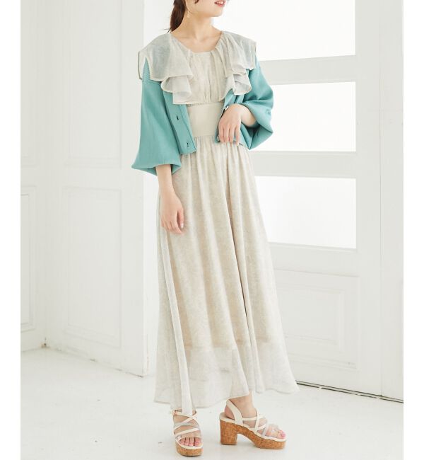  「ダブルカラーコルセットワンピース」|ワンピース|