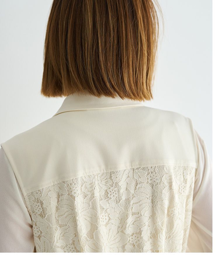 YECCA VECCA「レース切替ジレワンピース」|ワンピース|