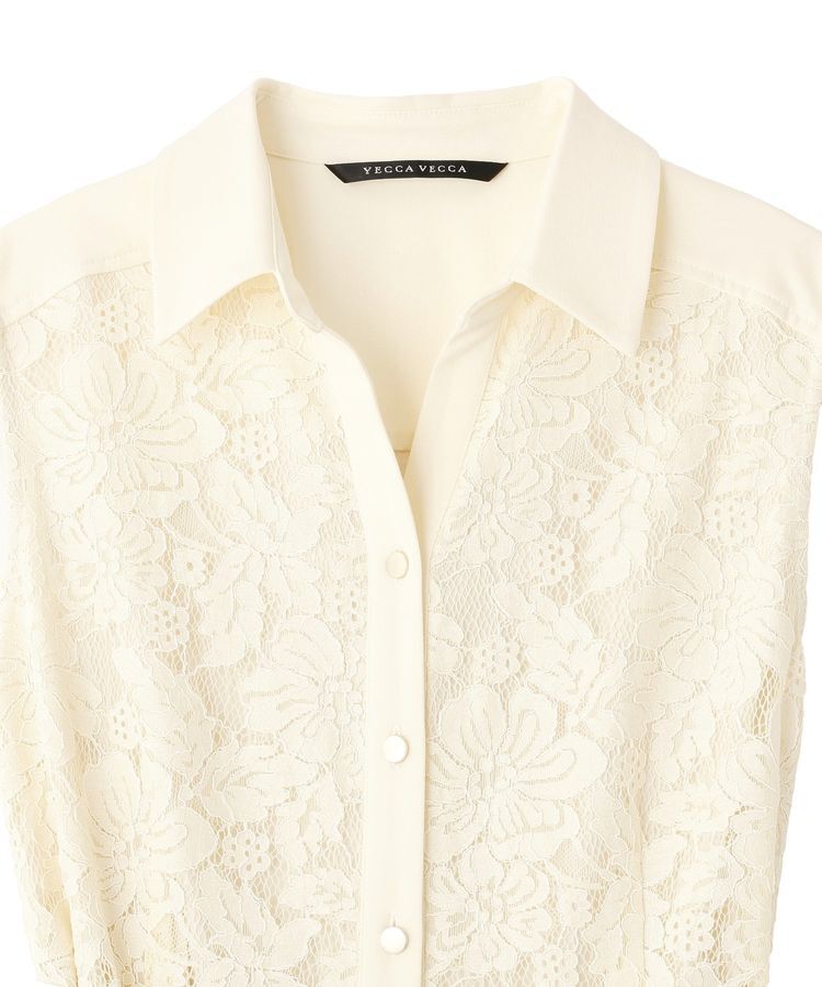 YECCA VECCA「レース切替ジレワンピース」|ワンピース|