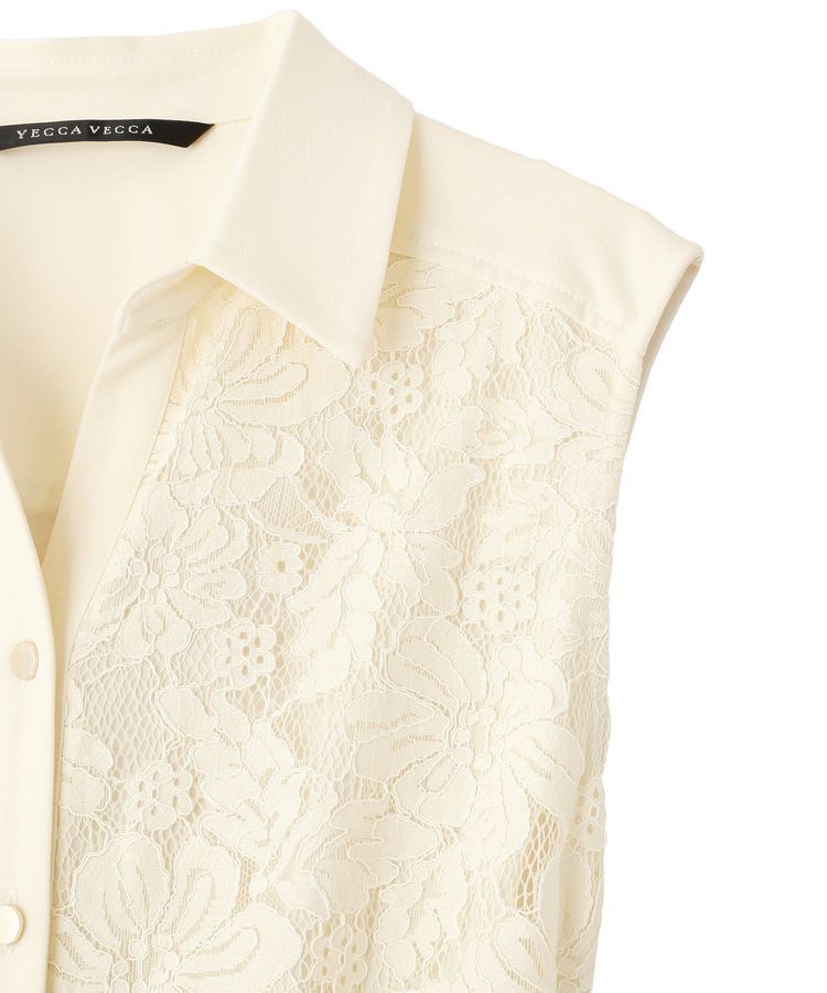 YECCA VECCA「レース切替ジレワンピース」|ワンピース|