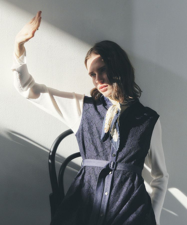 YECCA VECCA「レース切替ジレワンピース」|ワンピース|