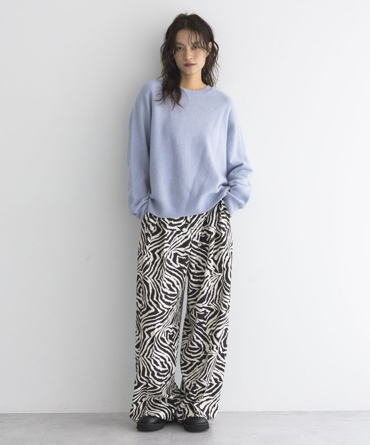 GARAGE OF GOOD CLOTHING「【日本製】ゼブラプリント４タックワイドパンツ」|その他|