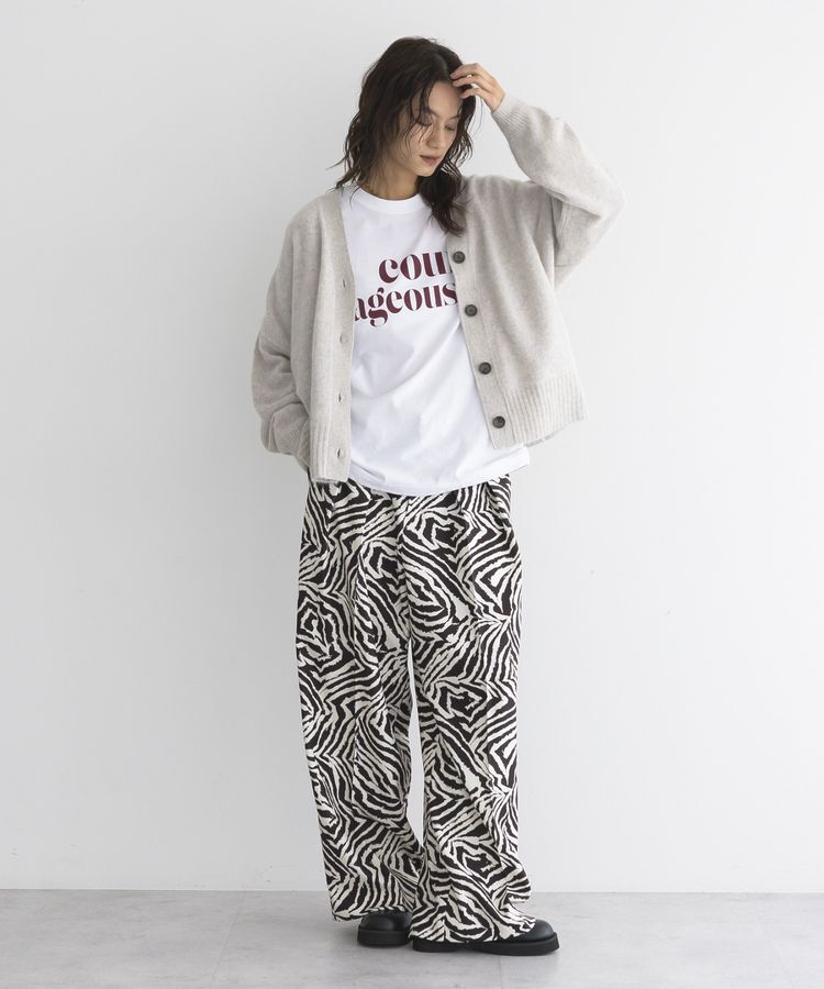 GARAGE OF GOOD CLOTHING「【日本製】ゼブラプリント４タックワイドパンツ」|その他|