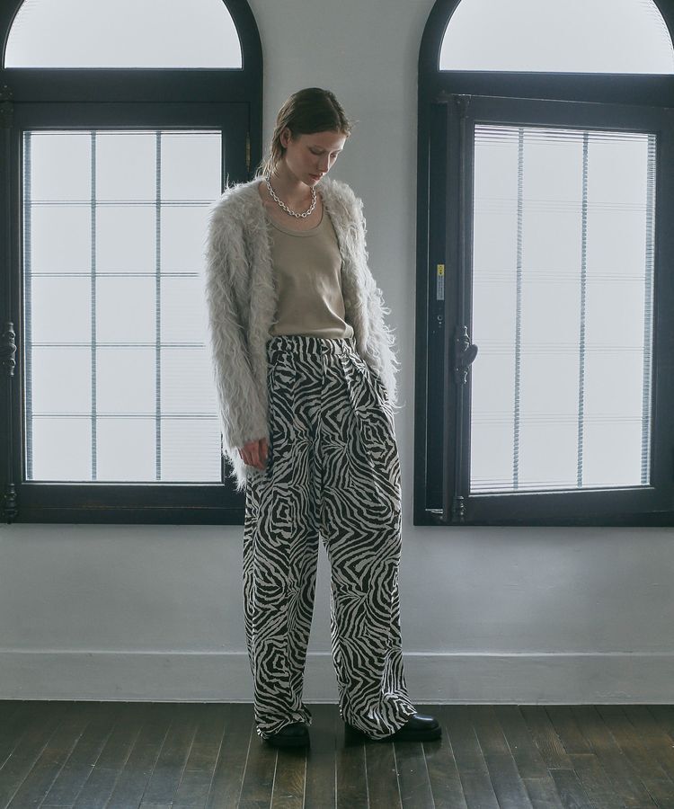 GARAGE OF GOOD CLOTHING「【日本製】ゼブラプリント４タックワイドパンツ」|その他|