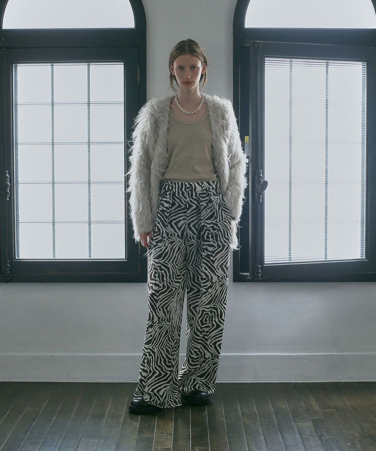 GARAGE OF GOOD CLOTHING「【日本製】ゼブラプリント４タックワイドパンツ」|その他|