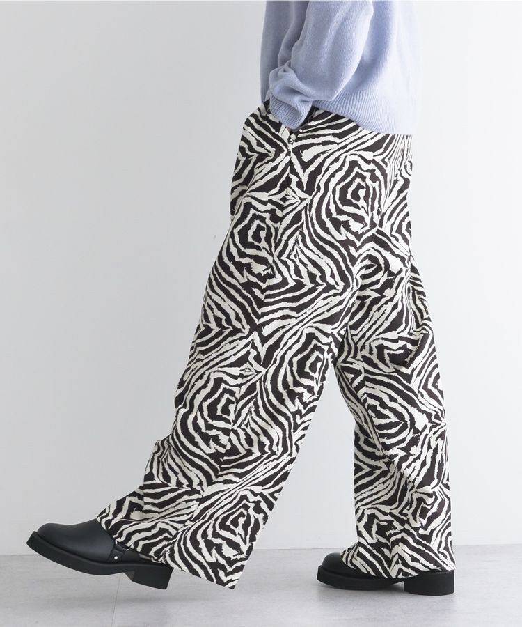 GARAGE OF GOOD CLOTHING「【日本製】ゼブラプリント４タックワイドパンツ」|その他|