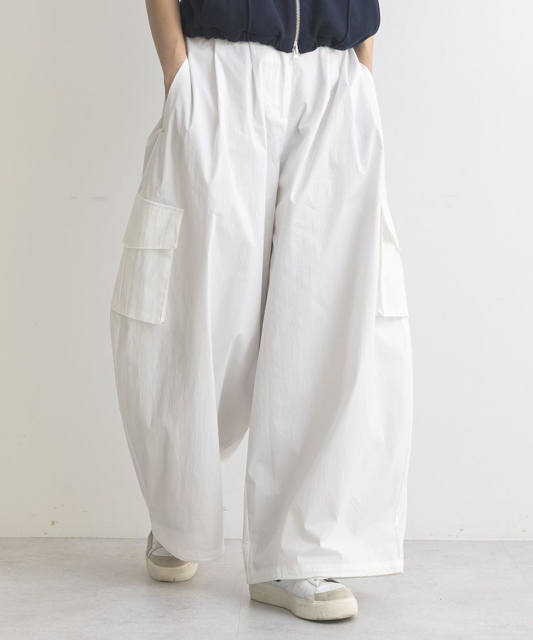 GARAGE OF GOOD CLOTHING「タフタワイドバレルパンツ」|その他|Off White