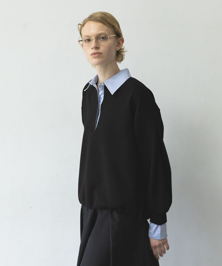 GARAGE OF GOOD CLOTHING「レイヤード風クレリックプルオーバー」|スウェット・ジャージ|