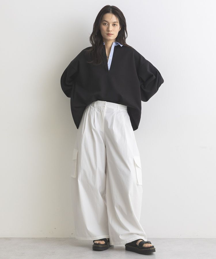 GARAGE OF GOOD CLOTHING「レイヤード風クレリックプルオーバー」|スウェット・ジャージ|