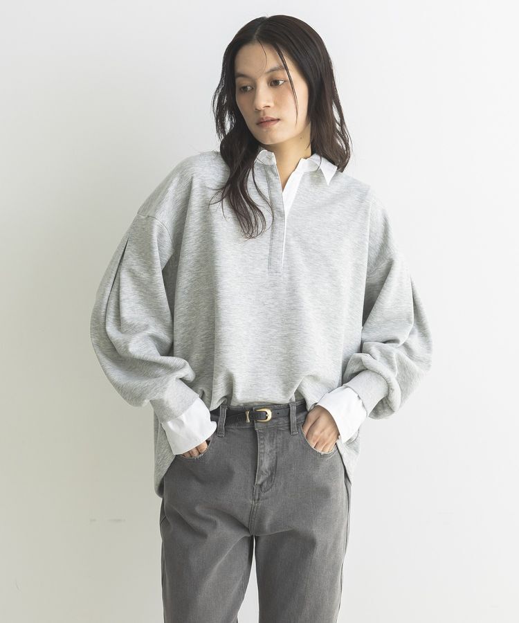 GARAGE OF GOOD CLOTHING「レイヤード風クレリックプルオーバー」|スウェット・ジャージ|