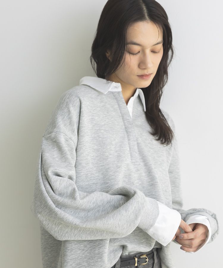 GARAGE OF GOOD CLOTHING「レイヤード風クレリックプルオーバー」|スウェット・ジャージ|