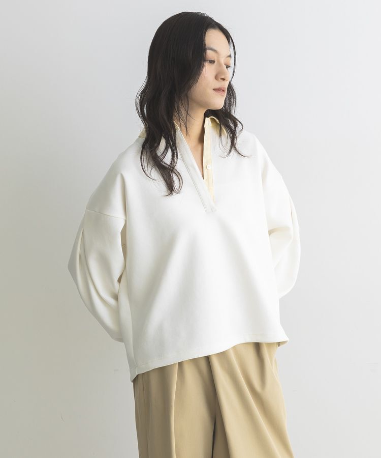 GARAGE OF GOOD CLOTHING「レイヤード風クレリックプルオーバー」|スウェット・ジャージ|