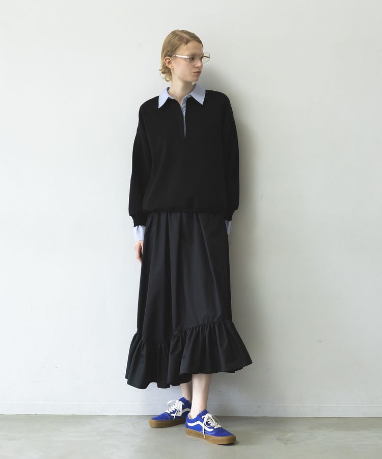 GARAGE OF GOOD CLOTHING「レイヤード風クレリックプルオーバー」|スウェット・ジャージ|