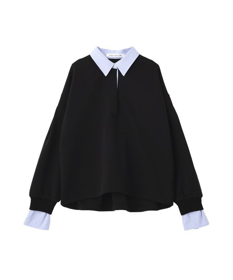 GARAGE OF GOOD CLOTHING「レイヤード風クレリックプルオーバー」|スウェット・ジャージ|