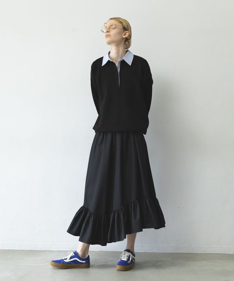 GARAGE OF GOOD CLOTHING「レイヤード風クレリックプルオーバー」|スウェット・ジャージ|