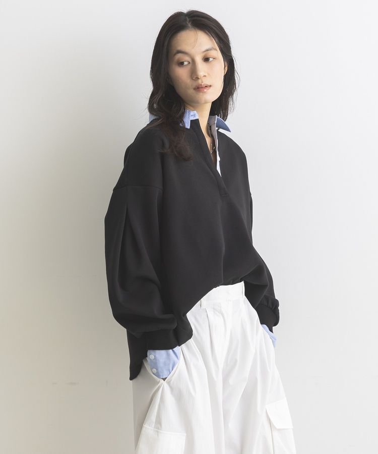 GARAGE OF GOOD CLOTHING「レイヤード風クレリックプルオーバー」|スウェット・ジャージ|