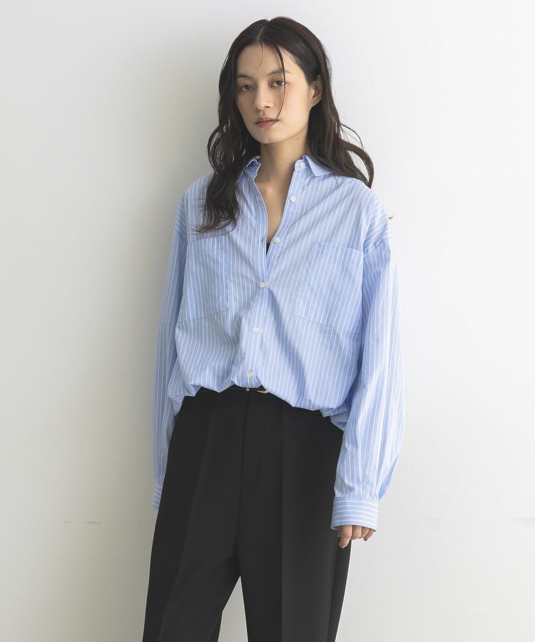 GARAGE OF GOOD CLOTHING「裾ドロストロングスリーブスクエアシャツ」|シャツ・ブラウス|