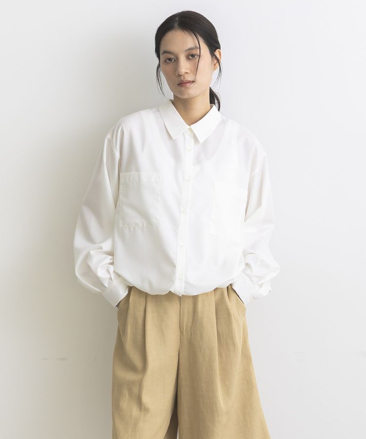 GARAGE OF GOOD CLOTHING「裾ドロストロングスリーブスクエアシャツ」|シャツ・ブラウス|