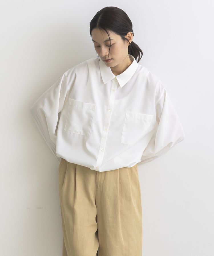 GARAGE OF GOOD CLOTHING「裾ドロストロングスリーブスクエアシャツ」|シャツ・ブラウス|