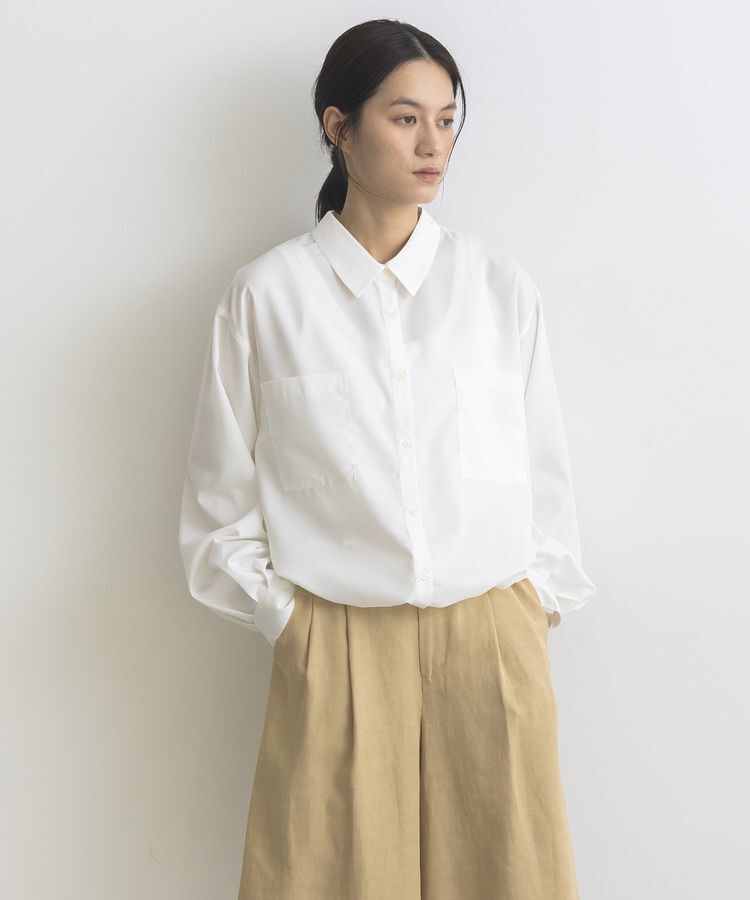 GARAGE OF GOOD CLOTHING「裾ドロストロングスリーブスクエアシャツ」|シャツ・ブラウス|