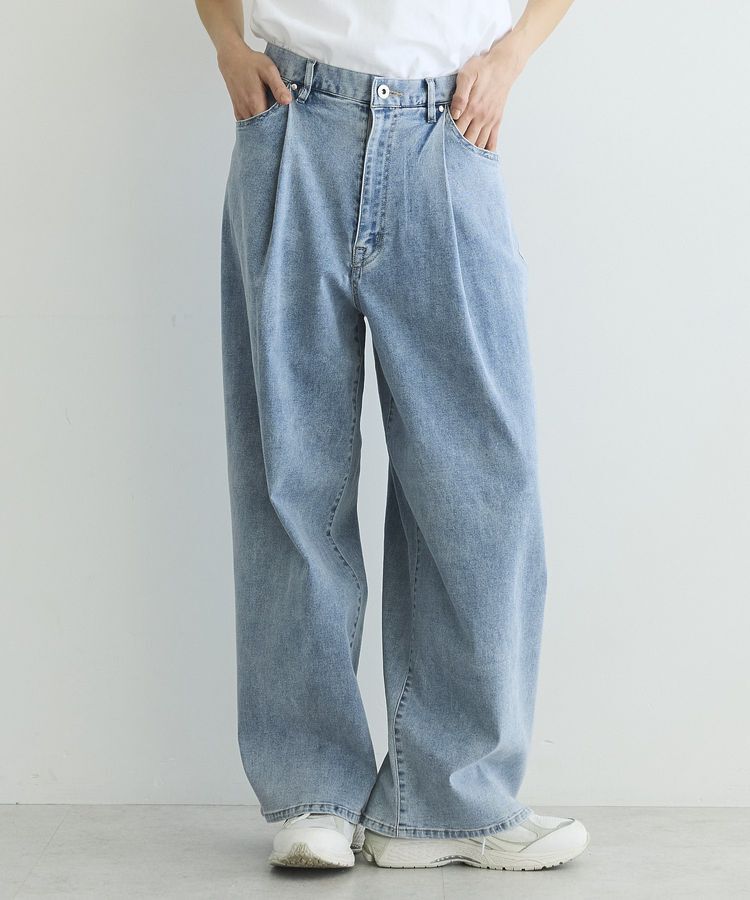 GARAGE OF GOOD CLOTHING「ワイドタック入りパンツ」|デニム|