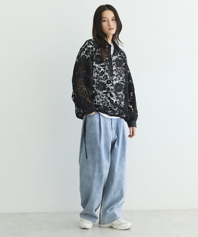 GARAGE OF GOOD CLOTHING「ワイドタック入りパンツ」|デニム|