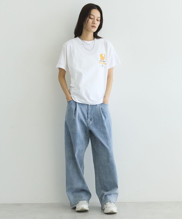 GARAGE OF GOOD CLOTHING「ワイドタック入りパンツ」|デニム|