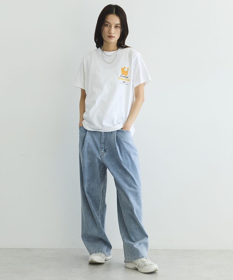 GARAGE OF GOOD CLOTHING「ワイドタック入りパンツ」|デニム|