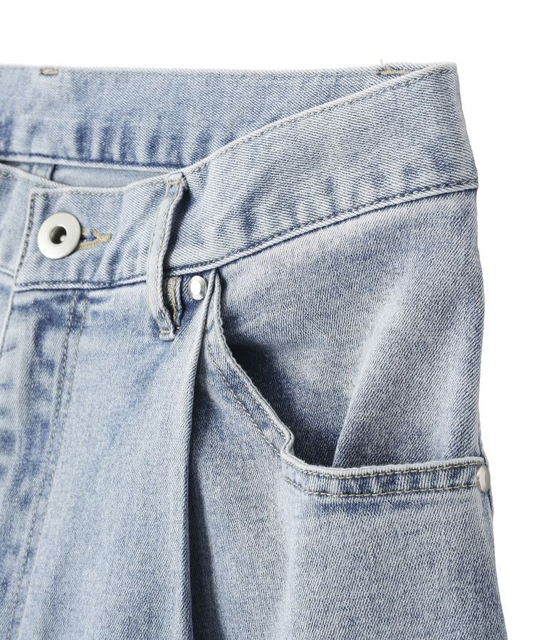 GARAGE OF GOOD CLOTHING「ワイドタック入りパンツ」|デニム|