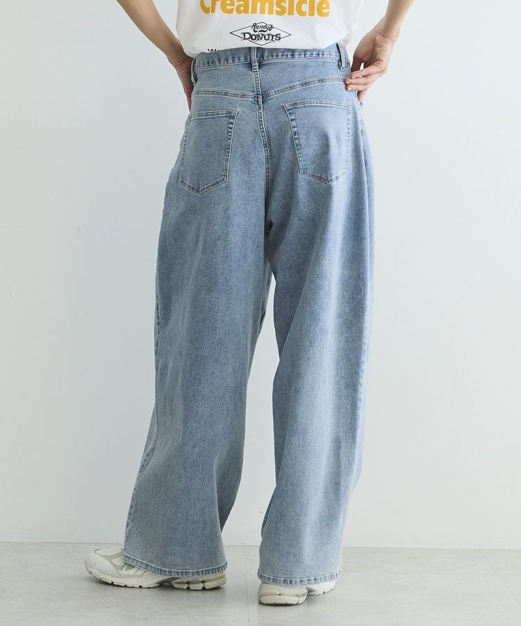 GARAGE OF GOOD CLOTHING「ワイドタック入りパンツ」|デニム|