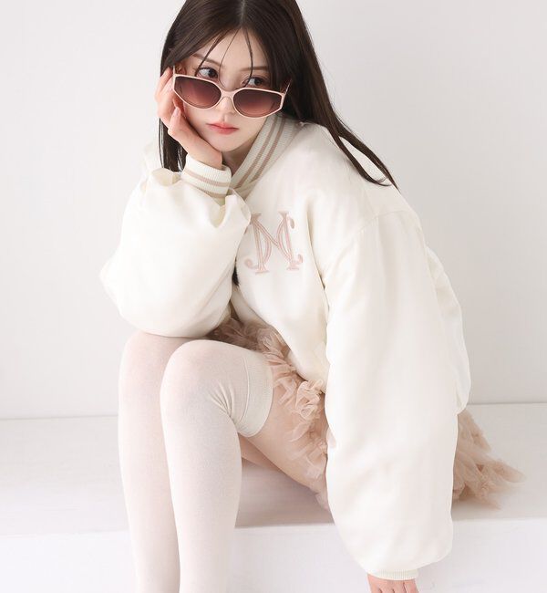  「ロゴ入りスカジャン」|ダウンベスト・ベスト|