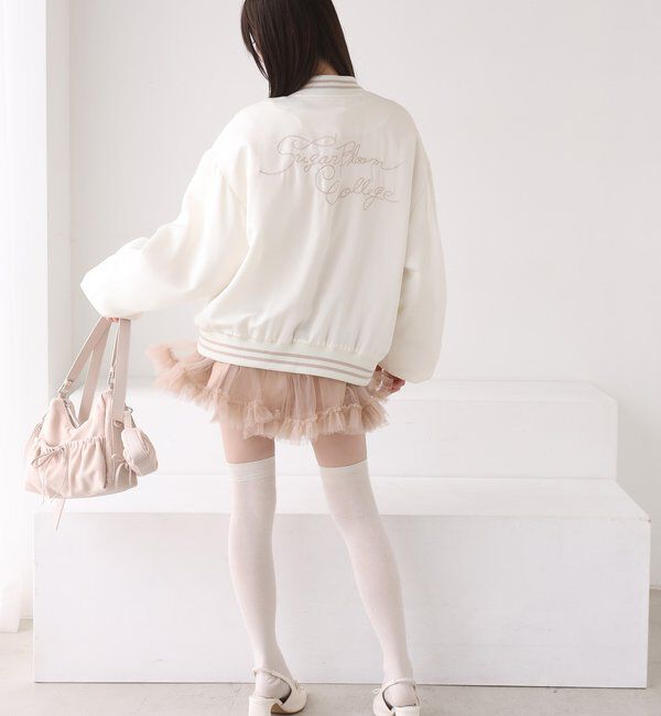  「ロゴ入りスカジャン」|ダウンベスト・ベスト|