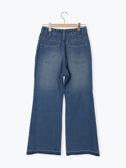 Samansa Mos2 blue「【ECO DENIM 】 フレアパンツ」|その他|