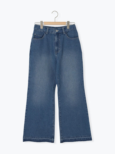 Samansa Mos2 blue「【ECO DENIM 】 フレアパンツ」|その他|