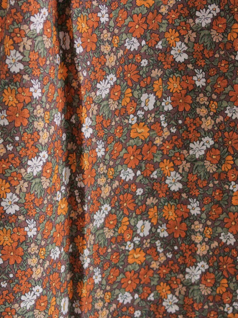 Samansa Mos2「【WEB限定】胸元配色花柄ワンピース」|ワンピース|