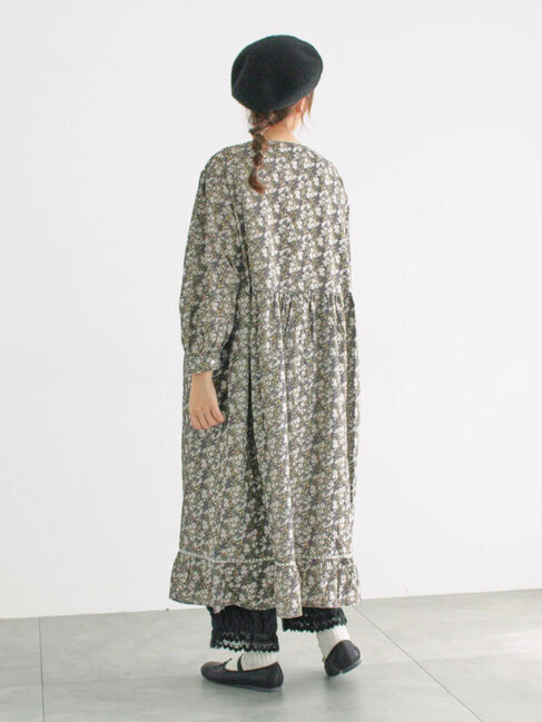 Samansa Mos2「【WEB限定】胸元配色花柄ワンピース」|ワンピース|