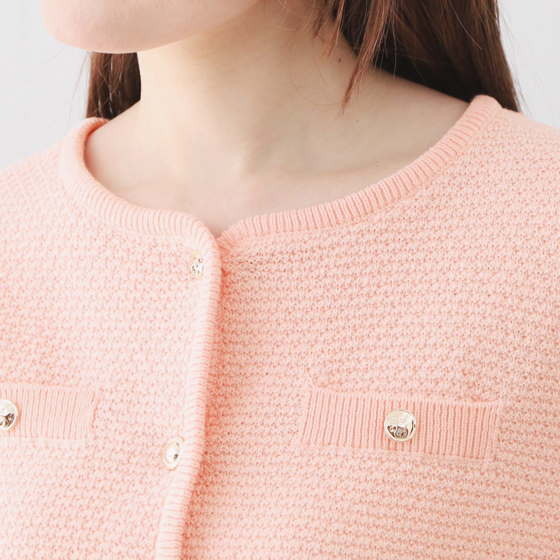 index「ラメリリーボクシーショートカーディガン【洗濯機OK】」|カーディガン|